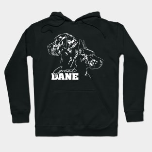 Proud Great Dane dog portrait Hoodie